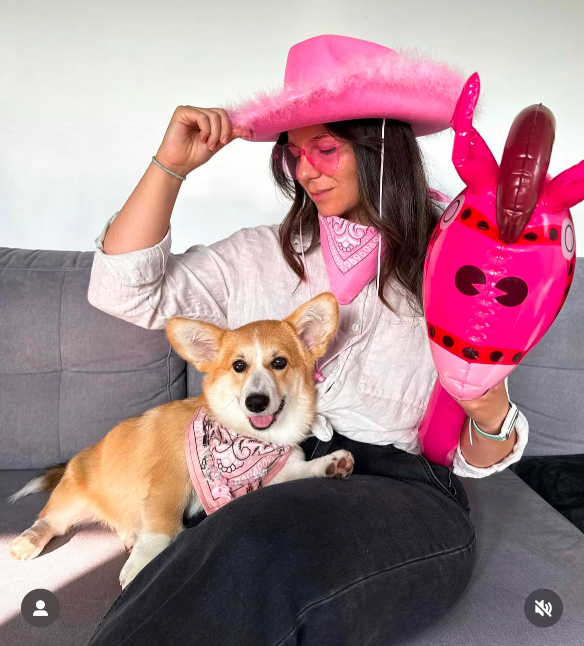 ロージージェーン ピンク バンダナカラー 犬猫用