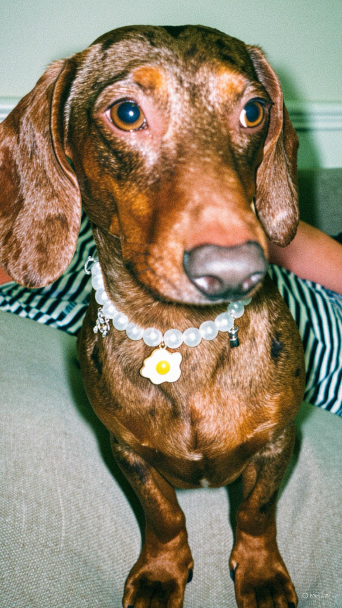 Collier en perles pour chien French Morning