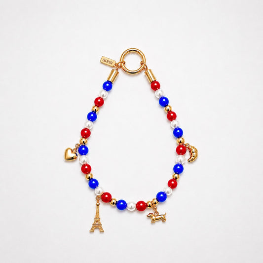Collier en perles pour chien French Kiss