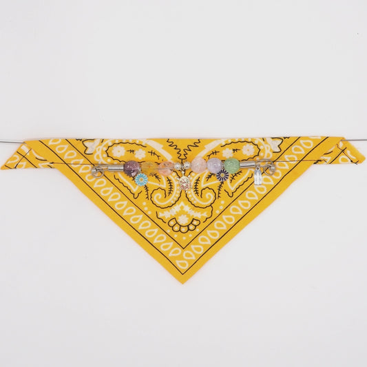 "Arizona" yellow bandana collar for Dogs and Cats