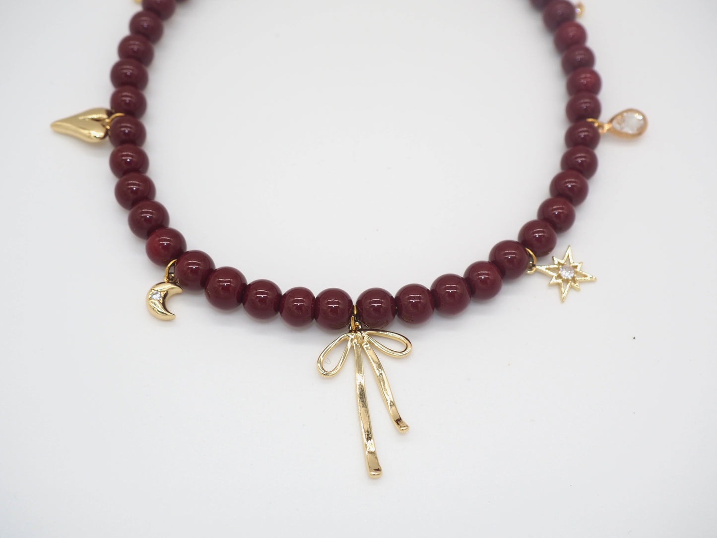 Celeste beaded dog collar