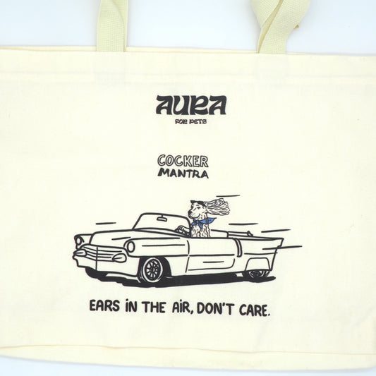 Cocker Off-White Cotton Tote Bag