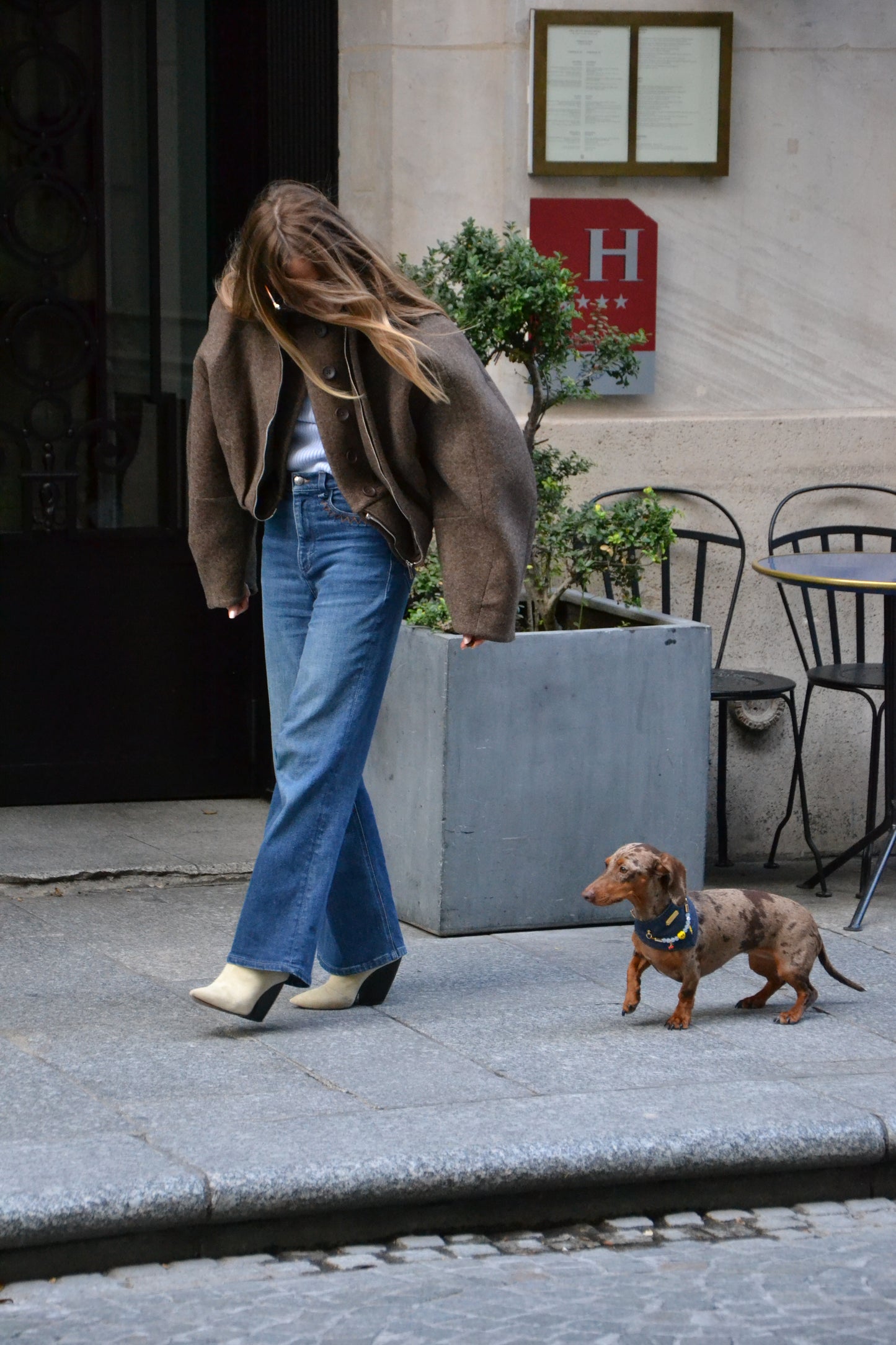 Bandana-Collier 100% denim Cool Kid pour chiens