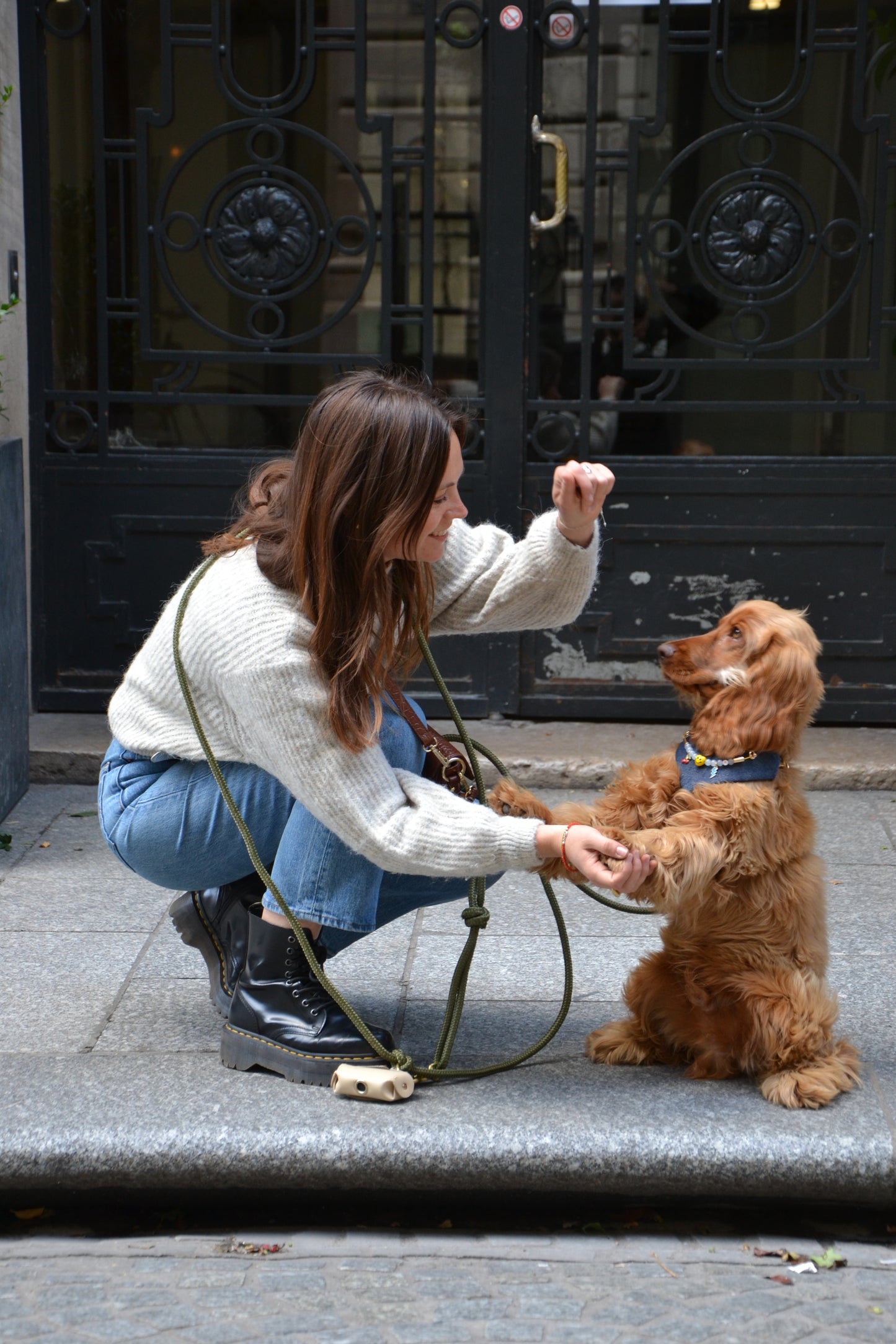 Bandana-Collier 100% denim Cool Kid pour chiens