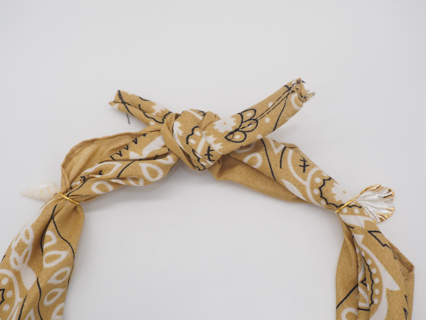 Beige Dune Tie-on Bandana Collar for Dogs and Cats