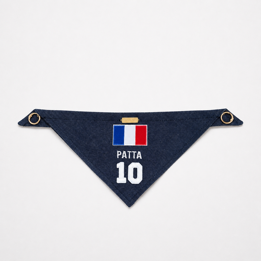 Bandana pour chiens French Team personnalisable