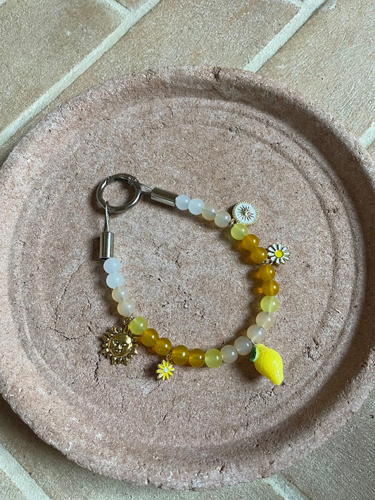 Collier en perles Limoncello