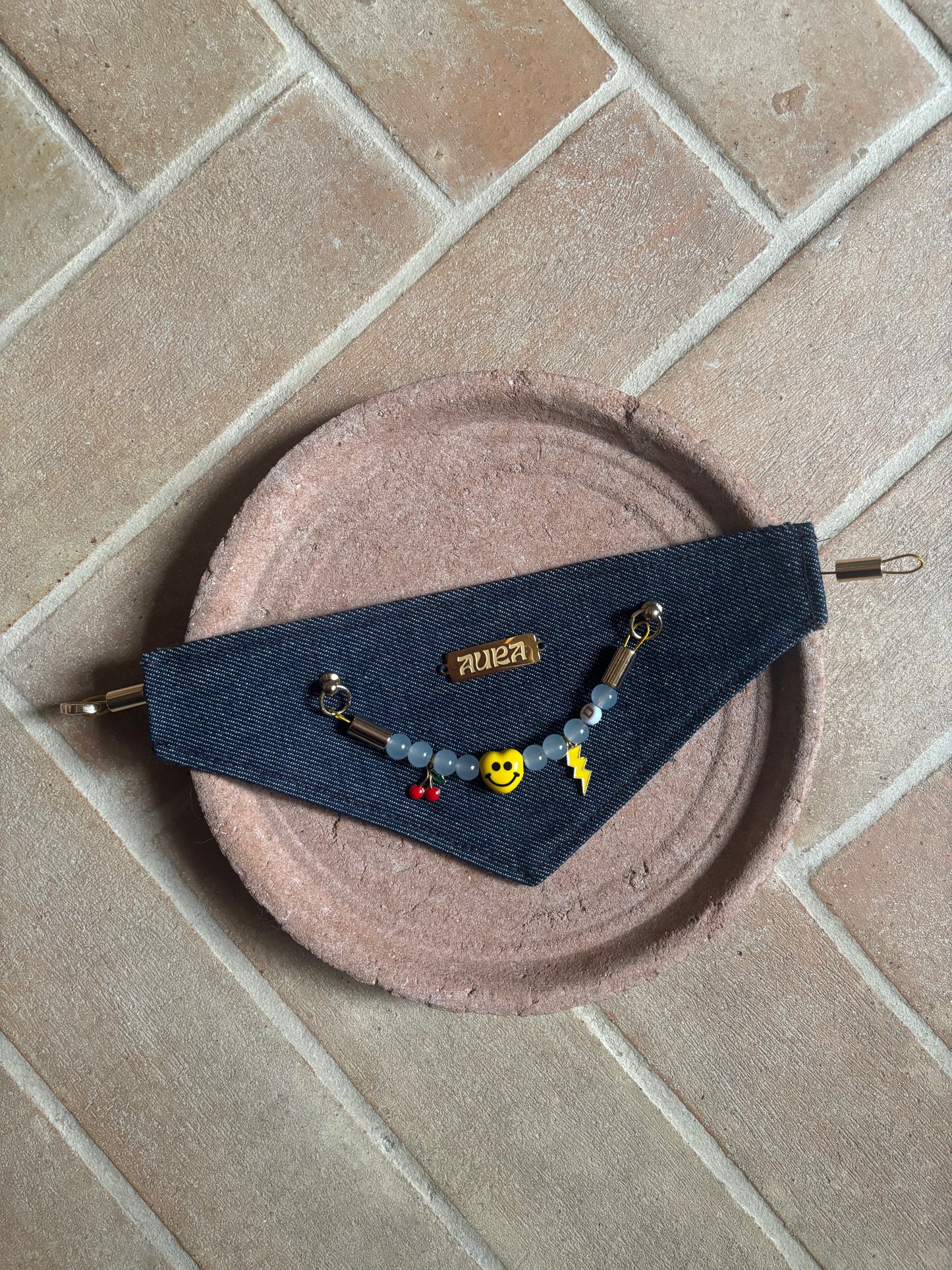 Bandana-Collier 100% denim Cool Kid pour chiens