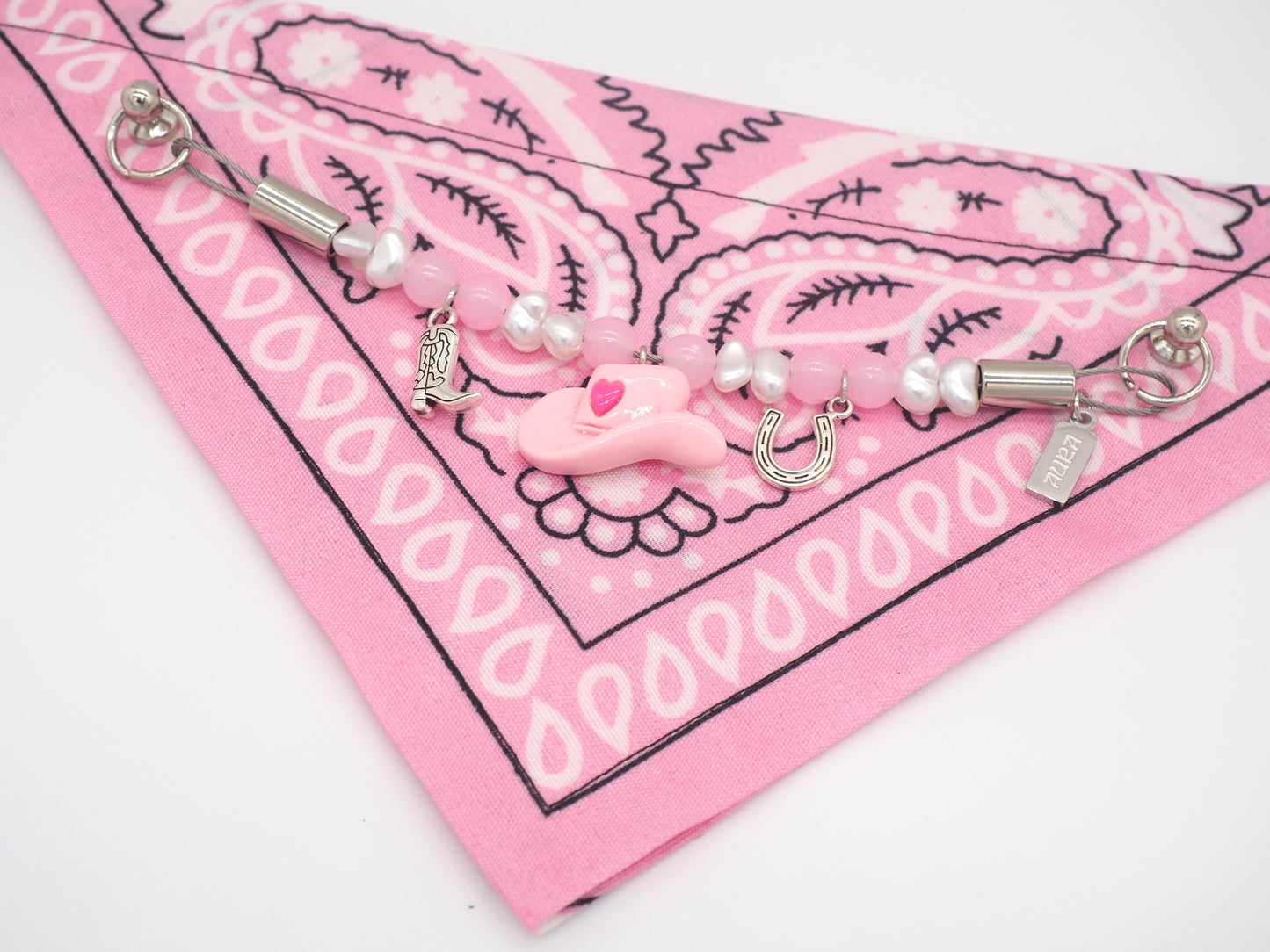 ロージージェーン ピンク バンダナカラー 犬猫用