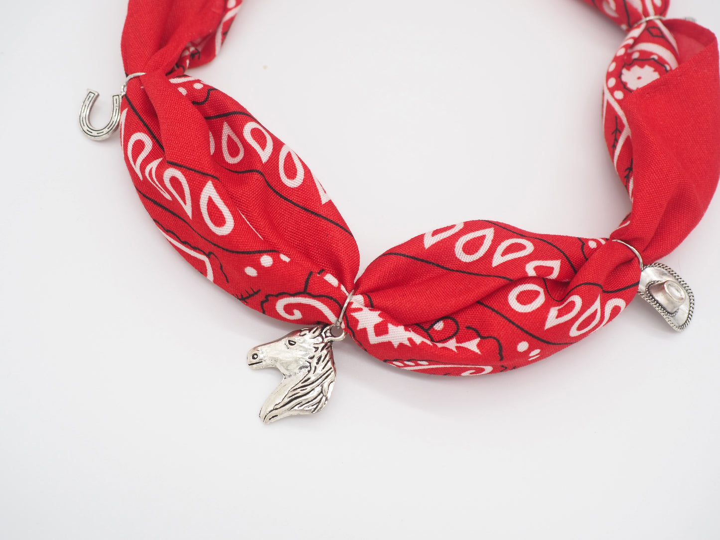Woody Red Tie-on Bandana Collar for Dogs and Cats