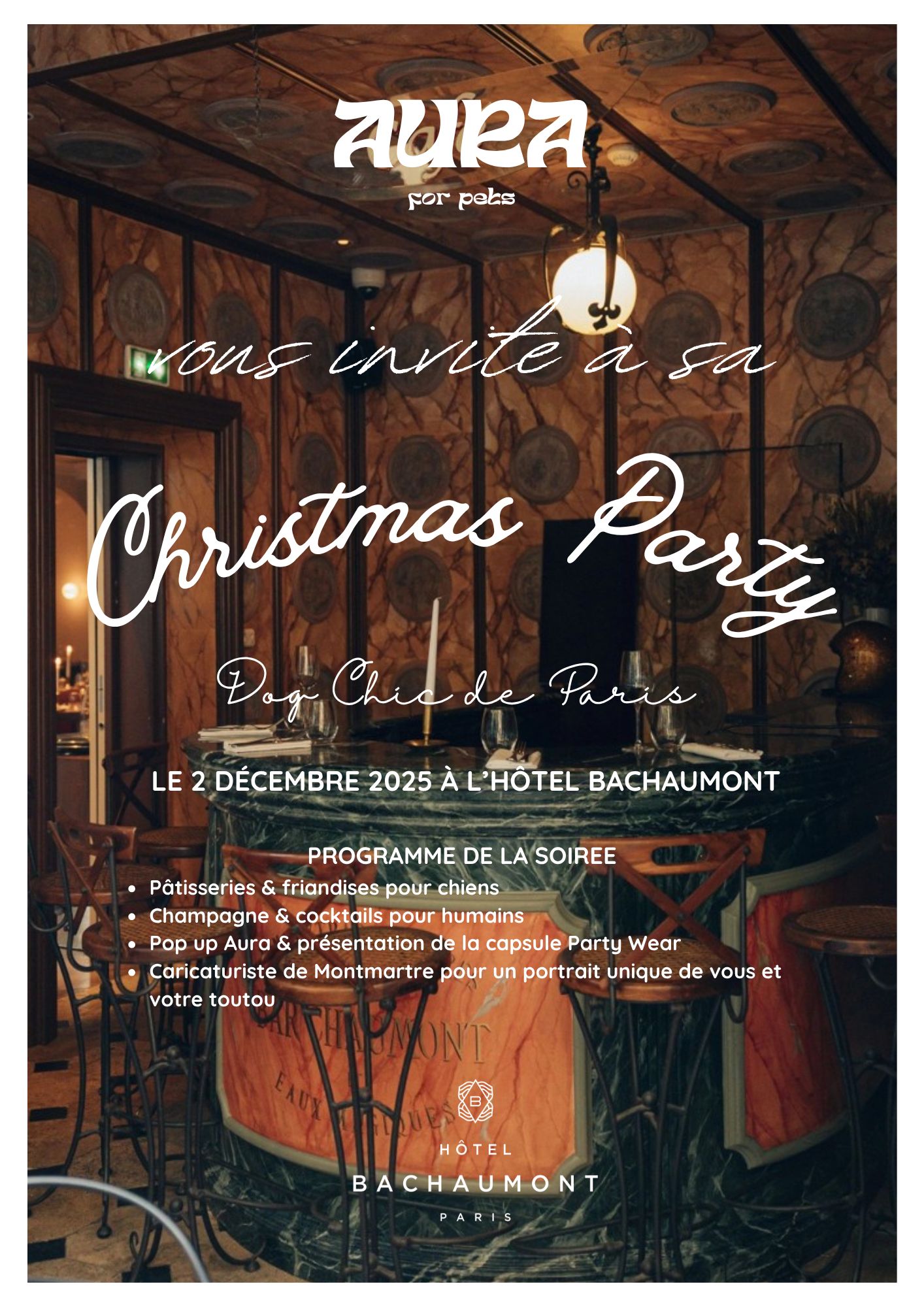 Christmas Party at Hôtel Bachaumont