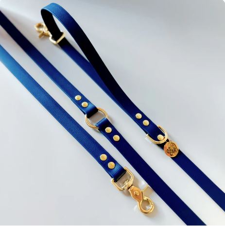 Pack Bandana en jeans + Collier en biothane - Aura x Oscar & Co